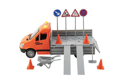 Silničářské auto plastové se zvukem a světlem 26 cm