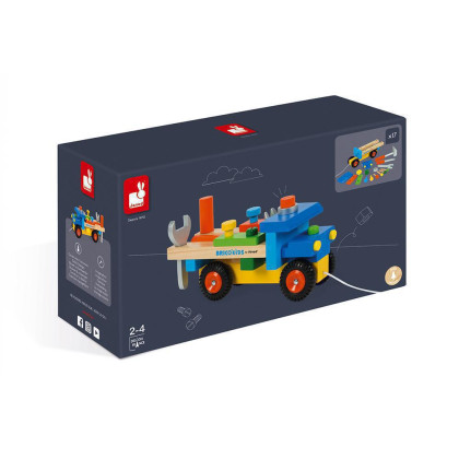 BricoKids Kamion s nářadím 17 ks Janod