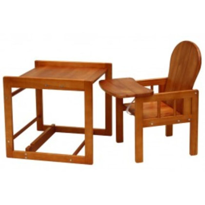 Dřevěná židlička Scarlett kombi olše masiv borovice