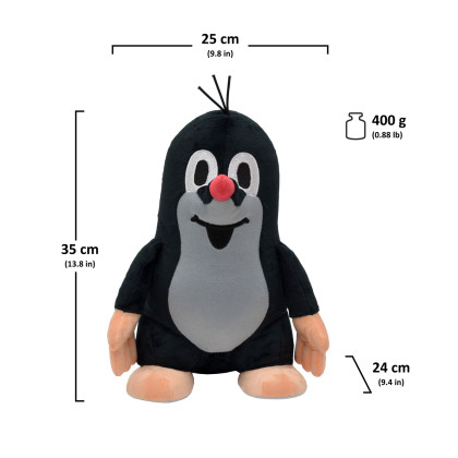 Krtek 35 cm stojící