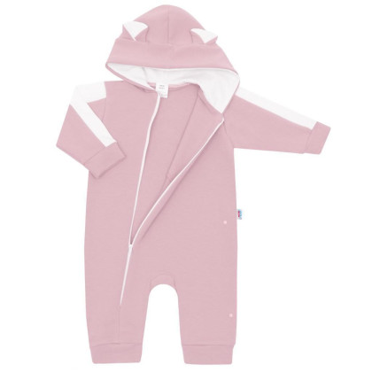 Kojenecký teplákový overal New Baby The Best růžový