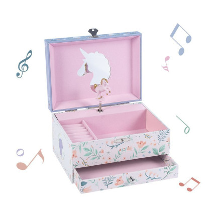 Hudební hrací šperkovnice - Jednorožec