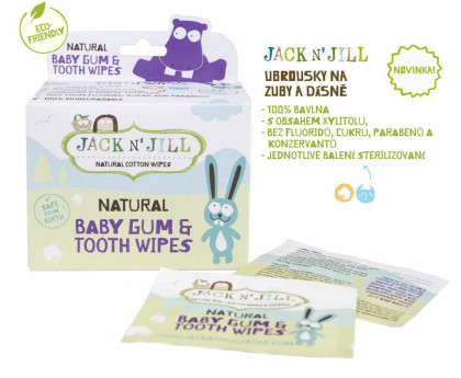 Vlhčené ubrousky na dáseň a zuby Jack N´ Jill EXPIRACE 2/2026