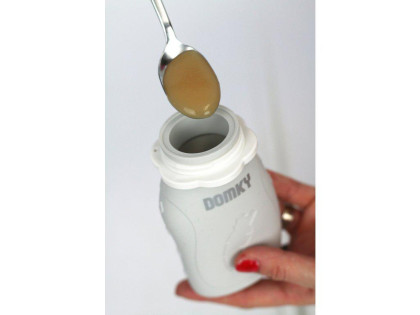 Plnitelná silikonová kapsička Domky 180 ml
