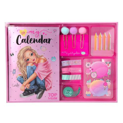 Kalendář Top Model Candy, s potřebami pro dekoraci kalendáře