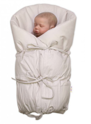 Klasická retro zavinovačka Nature šněrovací s výplní 70 x 77 cm Baby Nellys
