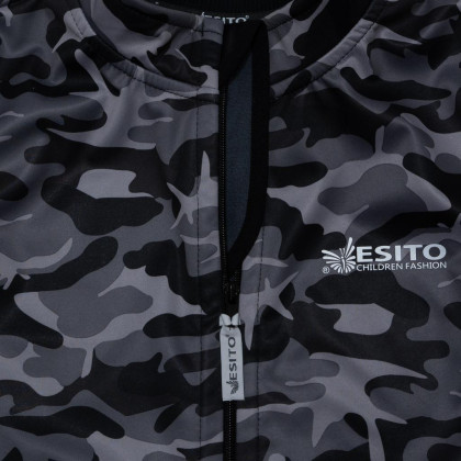 Dětská softshellová vesta Maskáč Zelená Esito