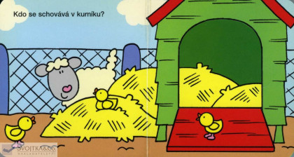 Knížka Podívej se, kdo se schovává - na dvorku