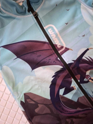 Fleecová mikina dětská Dragon fantasy Wamu