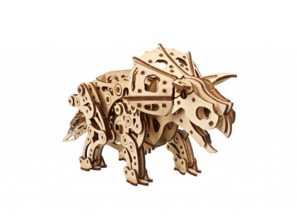 Ugears 3D dřevěné mechanické puzzle Triceratops