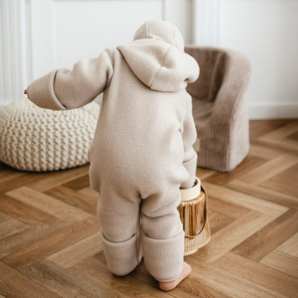 Merino dětský overal béžový Eevi