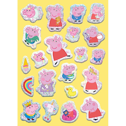 Veselé vybarvování se super samolepkami Prasátko Peppa