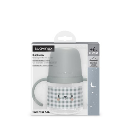 První láhev s oušky Den/noc Suavinex 150 ml