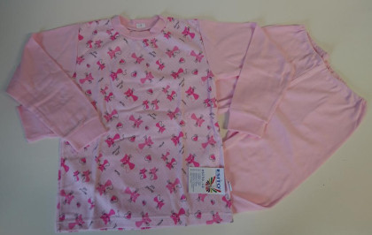Bavlněné pyžamo kočičky růžové vel. 122