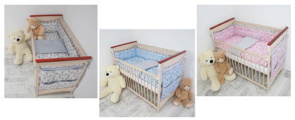 4 dílná sada do postýlky Teddy bears Esito