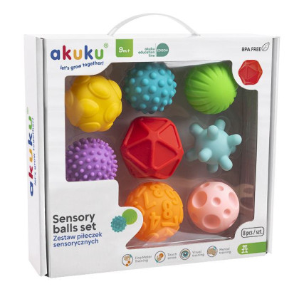 Senzorické balónky 8ks Akuku