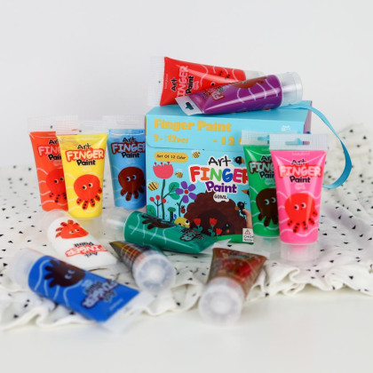 Prstové barvy 12 ks Tookyland