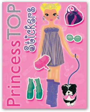 Princess TOP Stickers - růžová brožurka