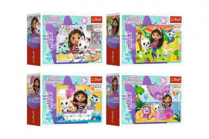 Minipuzzle miniMaxi 20 dílků Gabbyin pestrý den Trefl