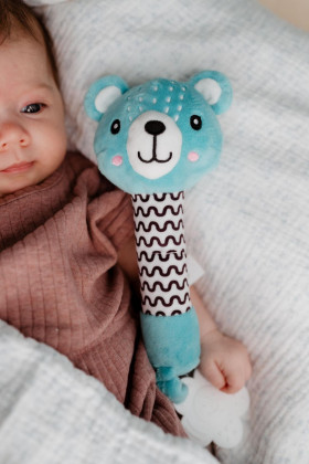 Pískátko/kousátko plyš 25 cm 0 m+ Babyted