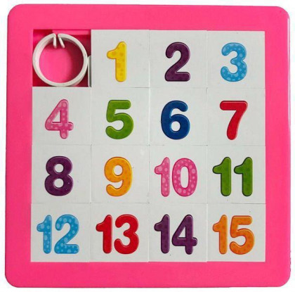 Hra 15 hlavolam logický 12,8 cm