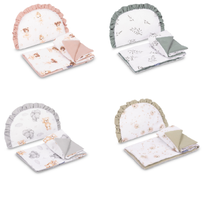 2D sada do kočárku, postýlky, kolébky mušelín/bavlna Sensillo 