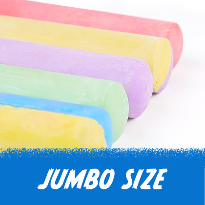 Křídy chodníkové Jumbo se 2 držáky 24 ks Jarmelo