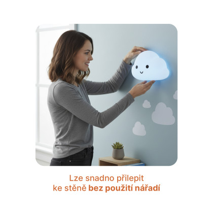 Silikonové nástěnné noční světlo Cloud Zopa