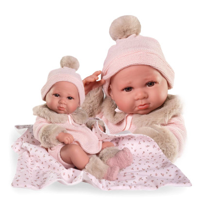 Rrealistická panenka miminko s celovinylovým tělem 42 cm Luca 50422 Antonio Juan