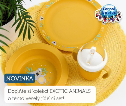 Jídelní sada Exotic animals 2 ks Canpol babies