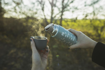Termoska na tekutiny se silikonovým držákem 400 ml Zopa