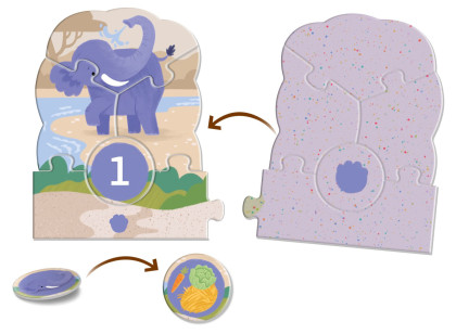 Véééliké puzzle loto Výlet do ZOO KukiKuk