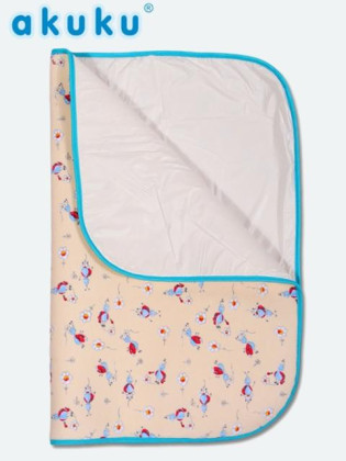 Nepromokavá měkčená přebalovací podložka Akuku 56x46