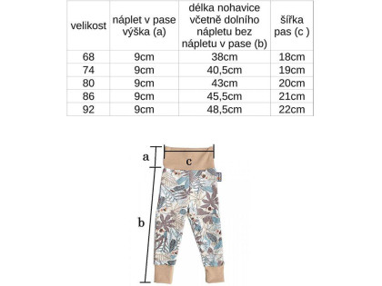Kalhoty s protiskluzem bavlna zajíc růžový