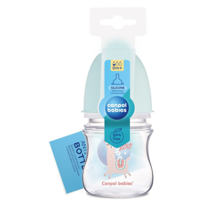 Antikoliková širokohrdlá lahev Exotic animals 120 ml Canpol babies