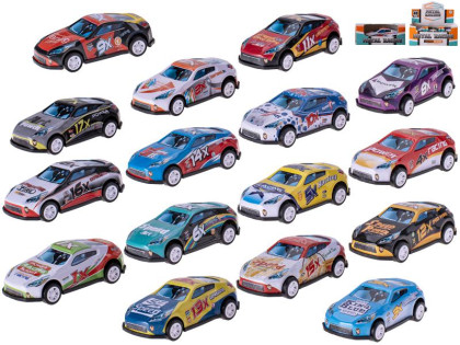 Auto závodní 6,5 cm kov zpětný chod