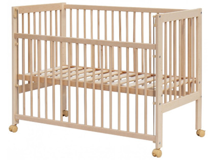 Postýlka se stahovacím bokem Scarlett Perta - buk - ECO 120 x 60 cm