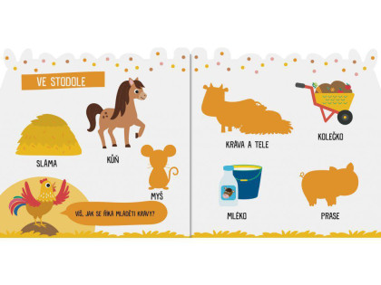 Můj sešit s obrázky k dolepení Farma