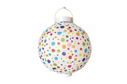 Lampion 20 cm na baterie - puntíky