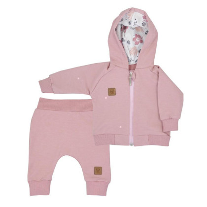 Kojenecké tepláčky a mikinka s kapucí Koala Flowers