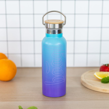 Termoláhev s bambusovým víčkem 500 ml Baagl
