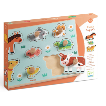 Vkládací puzzle Zvířata z farmy Djeco