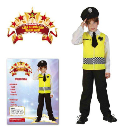 Dětský kostým na karneval Policie 120 - 130 cm