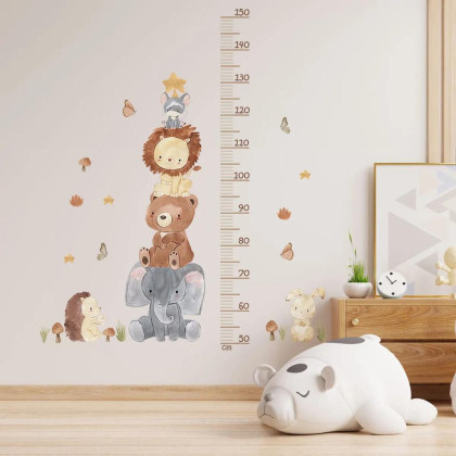 Nástěnné samolepky do dětského pokoje, Animal Pyramid Sipo