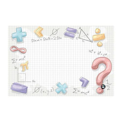 Podložka na stůl PP 60x40 cm Math