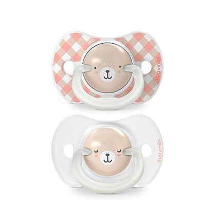 Šidítko fyziologické Den & Noc silikon Wild & Free 0-6 m 2 ks Suavinex