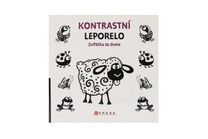 Knížka Kontrastní leporelo Zvířátka ze dvora