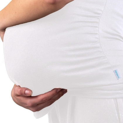 Těhotenské tričko New Baby bílá 