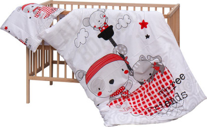 Dětská postýlka s kompletní výbavou Scarlett 120 x 60 cm - Bandy