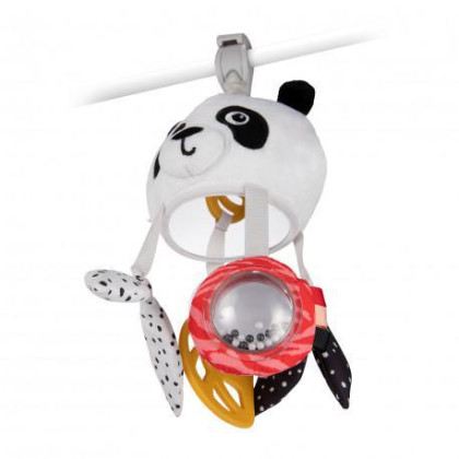 Senzorická závěsná hračka Panda s klipem BabiesBoo Canpol babies